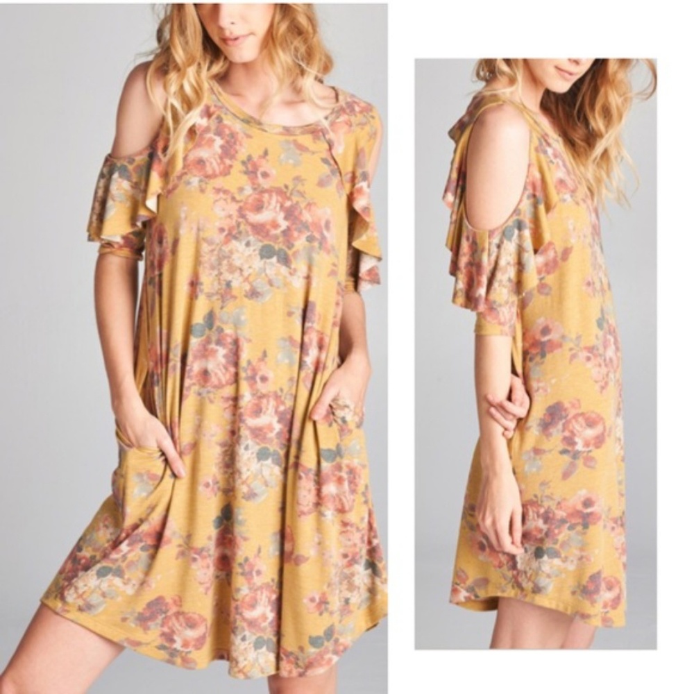 NWT VINTAGE FLORAL SWING DRESS - Picture 4 of 4